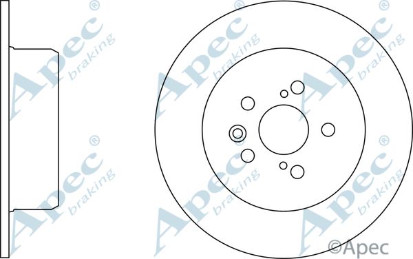 APEC BRAKING stabdžių diskas DSK2305